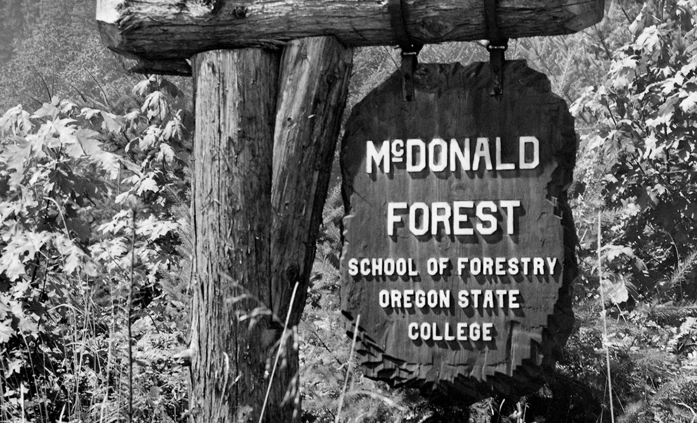 McDonald Forest Signpost