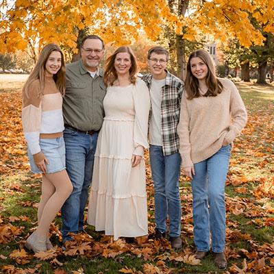 Matt Mattioda and his family