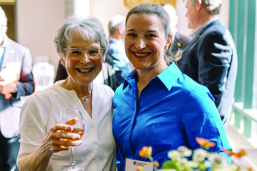 Alumni at awards reception