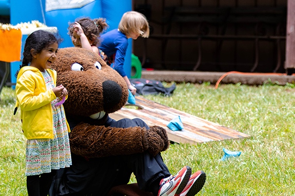 Benny Beaver and participant at GO Day 2025