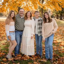 Matt Mattioda and his family