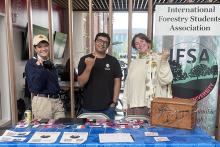 Our amazing IFSA leaders! From left to right, Christoph Anderson, Ankit Koirala, and Jill Aire